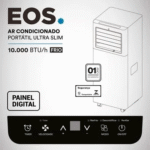 Ar Condicionado Portátil EOS EAP10F, 10000BTU, Frio, Ultra Slim, 220V, Branco - 2437000.001C13Y - Imagem 3
