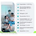 Ar Condicionado Split Inverter Windfree Connect Samsung 12000 Btus Frio 220V Monofásico - AR12CVFAMWKNAZ - Imagem 2